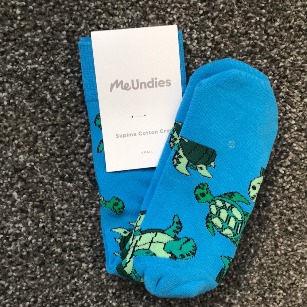 Me Undies crew cut sock with seamless toe.